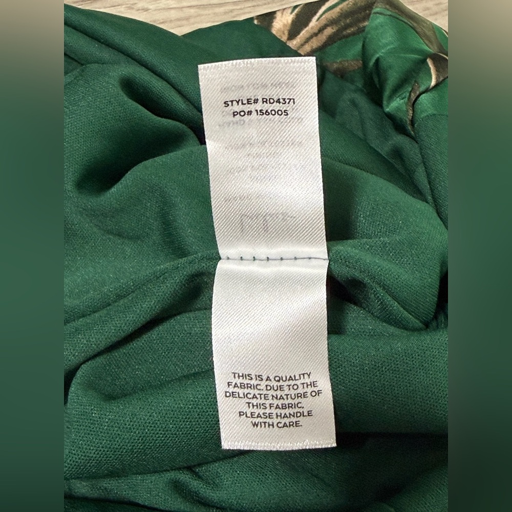 Lulu's Still the One Emerald Green Floral Print Satin Maxi Dress - Picture 12 of 16